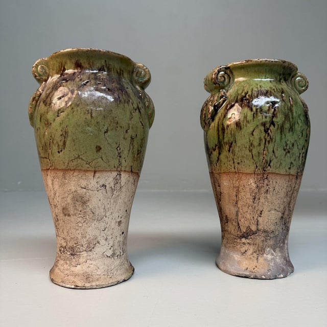Vintage Ceramic Vases, Calabria, Italy, 1950s, Set of 2 For Sale - Image 4 of 11