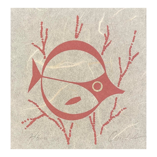 1970s James Omohundro Fish Serigraph For Sale