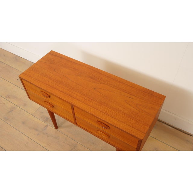 Brown Vintage Danish Chest of Drawers in Teak, 1960 For Sale - Image 8 of 10