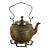 Antique English Victorian Brass Teapot With Stand For Sale
