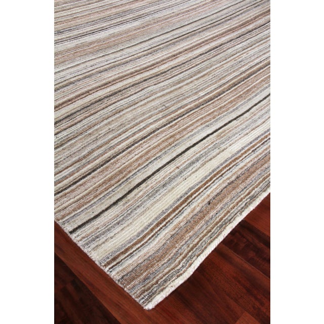Textile Exquisite Rugs Northampton Hand Loom Wool Ivory & Gray - 9'x12' For Sale - Image 7 of 8