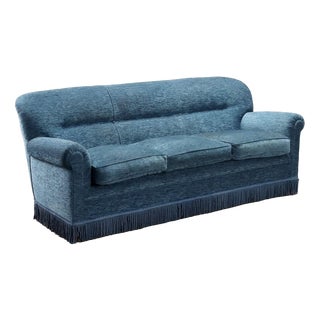 Vintage Italian Sofa in Velvet, 1950s For Sale