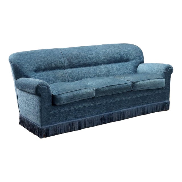 Vintage Italian Sofa in Velvet, 1950s For Sale