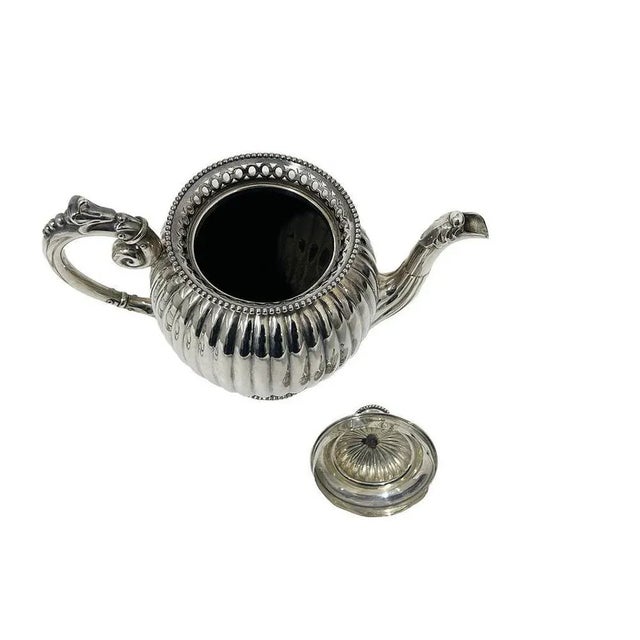 Late 19th Century Dutch Silver Tea Service attributed to Van Kempen & Zn, 1894, Set of 6 For Sale - Image 5 of 13