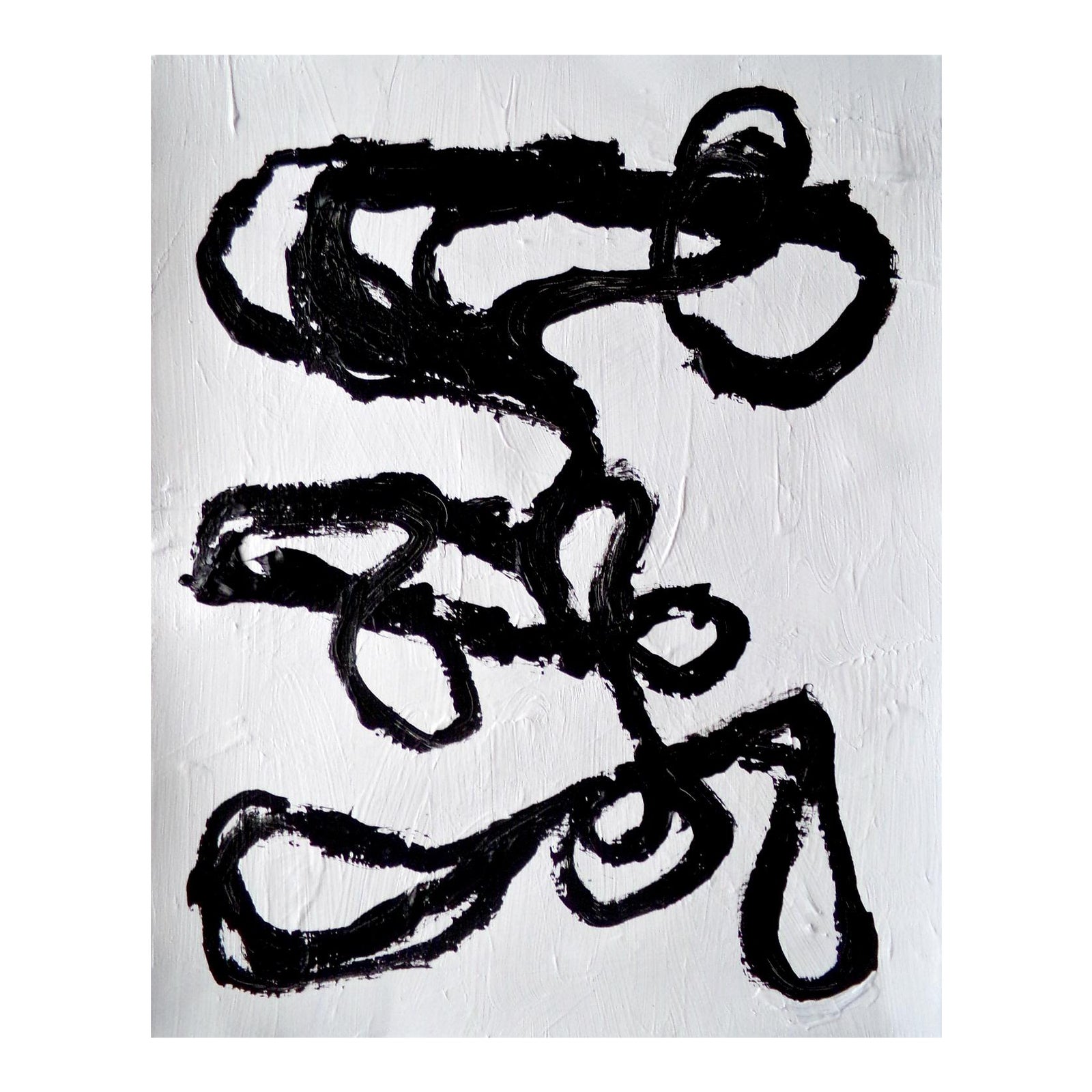 Abstract Painting Black And White Modern Art By Brian Elston