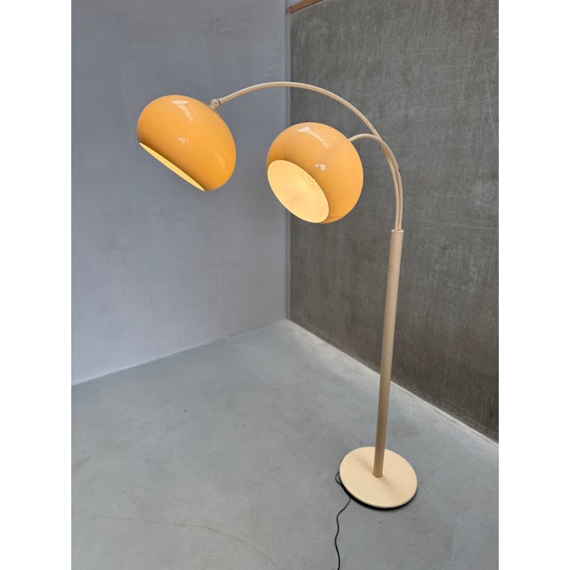 Vintage Double Arch Mushroom Floor Lamp, 1970s For Sale - Image 11 of 11