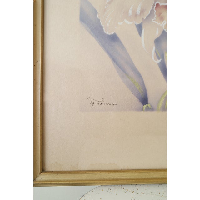 Vintage Tip Freeman Watercolor Painting For Sale - Image 4 of 8