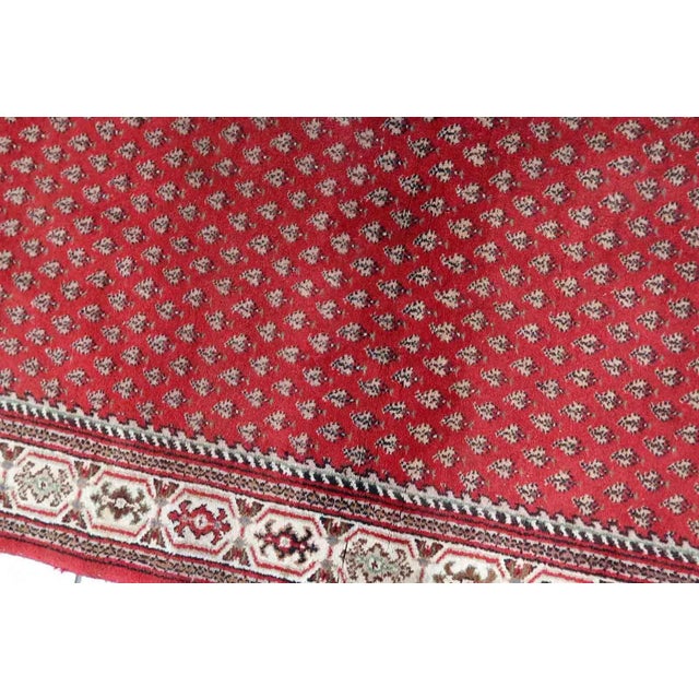 1970s Handmade Vintage Indian Seraband Rug 3' X 5.2' For Sale - Image 9 of 12