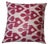 Contemporary Silk Ikat Pillow Cover Bohemian Pillow Throw Pillow For Sale