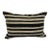 Turkish Hemp Pillow Cushion Natural Beige Black Pillow Cushion Cover 16" x 24" For Sale