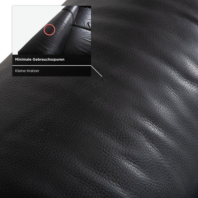 Loft Leather Corner Sofa in Black by Ewald Schillig For Sale - Image 9 of 18