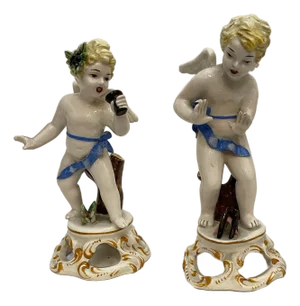 Ceramic Angels from Nove, 20th Century, Set of 2