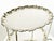 Elegant baroque style serving cart in silver plated metal and rubber wheels, manufactured by silvermaster Carlo Mozzoni in...