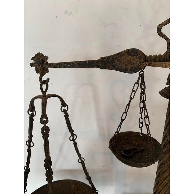 20th Century Jewelers Balance Plate in Brass and Marble For Sale - Image 6 of 11