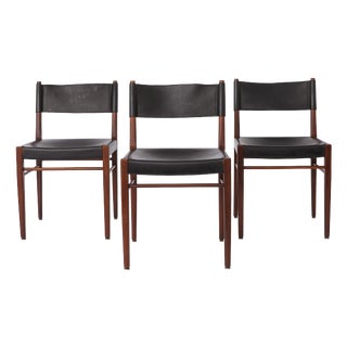 Dining Chairs in Teak by Helmut Magg for Deutsche Werkstätten, 1960s, Set of 3 For Sale