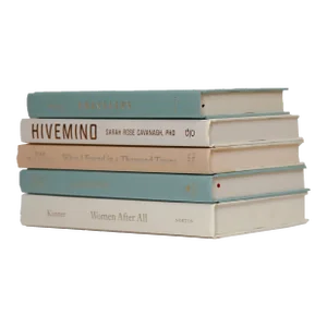 Decorative Books - Sea Glass Book Stack - 5 Blue Books