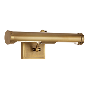 Southern Living Tate Picture Light, Medium in Natural Brass