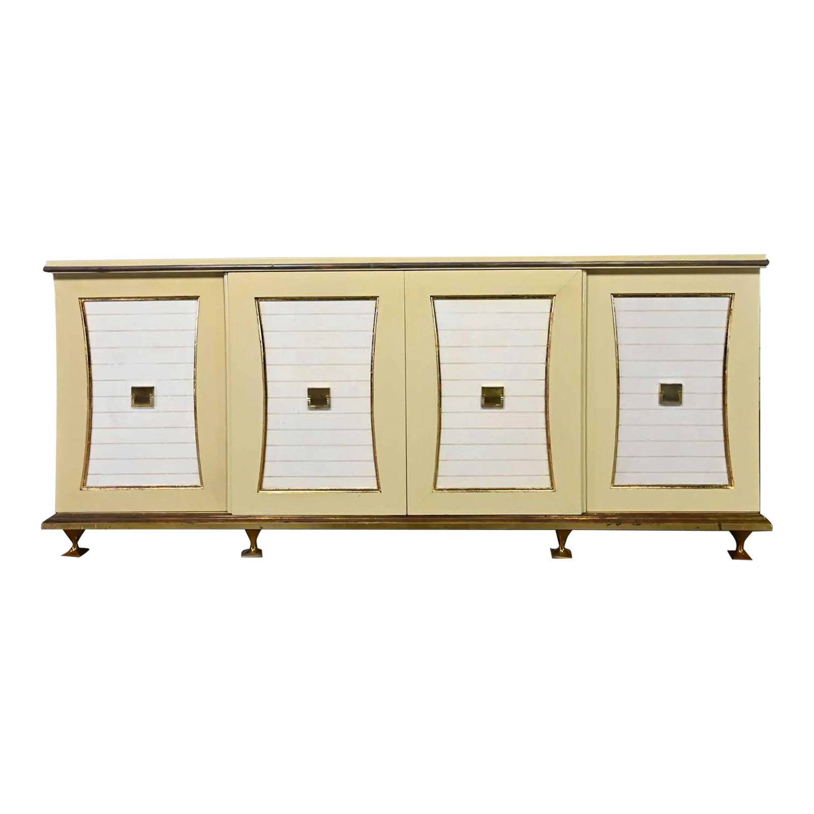 Mid-20th Century Hollywood Regency Credenza or Dresser by Renzo