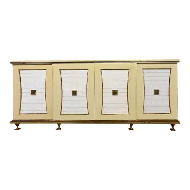 Mid-20th Century Hollywood Regency Credenza or Dresser by Renzo Rutili for Johnson Furniture For Sale