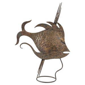 Fish Sculpture in Wrought Iron, 1930