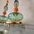 1990s Pair of Green, Mid Century Modern, Murano Glass Table Lamps For Sale In Dallas - Image 6 of 9