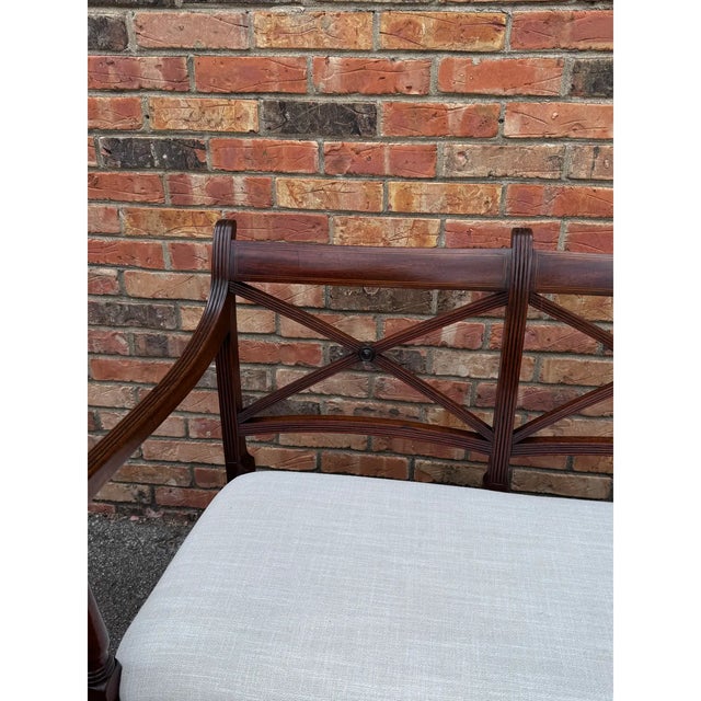 Late 19th Century English Regency Bench for Two For Sale - Image 5 of 9