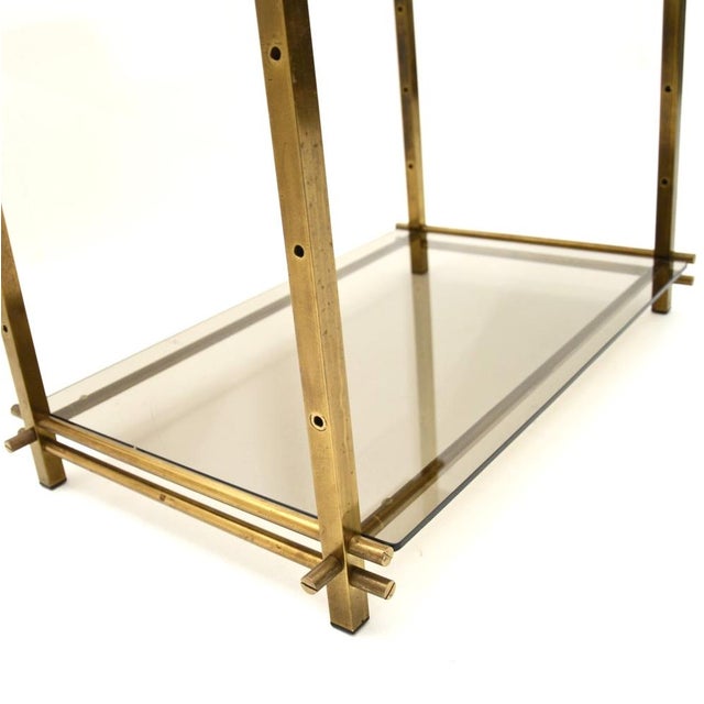 Vintage French Brass Display Cabinet, 1970s For Sale - Image 9 of 11