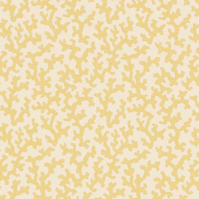 Schumacher X Veere Grenney Folly Fabric in Straw For Sale