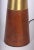 Burnt Umber 1950s Tall Tony Paul for Westwood Swedish Brass & Solid Walnut Table Lamp For Sale - Image 8 of 11