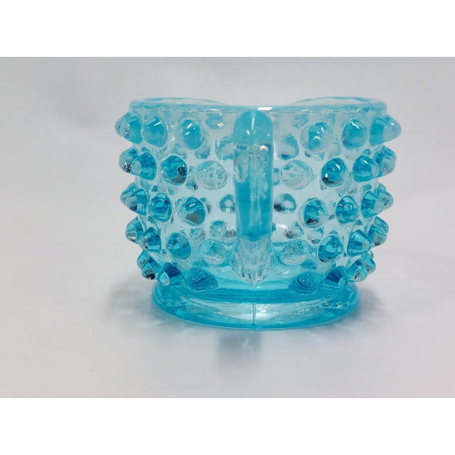 Fenton Hobnail Blue Opalescent Individual Creamer Vintage Manufacturer: Fenton Pattern/Use: Hobnail, Creamer Condition:...