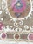 Mid-Century Modern Suzani Tapestry - Red Tashkent Embroidery 4' X 4'4'' For Sale - Image 3 of 9