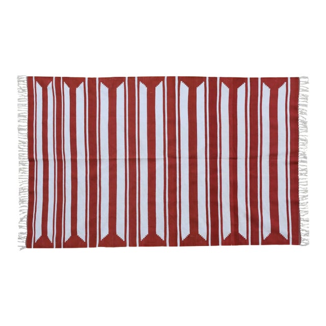 Zuri Rug, 8x10, Brick Red For Sale