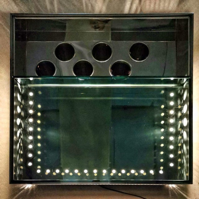 lluminated Glass Coffee Table, 1970s For Sale - Image 13 of 16