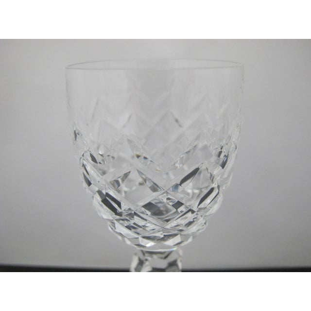 Mid 20th Century Waterford Crystal Powerscourt Port Wine Glass Goblet Set of 2 For Sale - Image 5 of 7