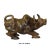 This Ox Cow figure is carved from a dark green brown mix color stone. There is a variation of color around the body....