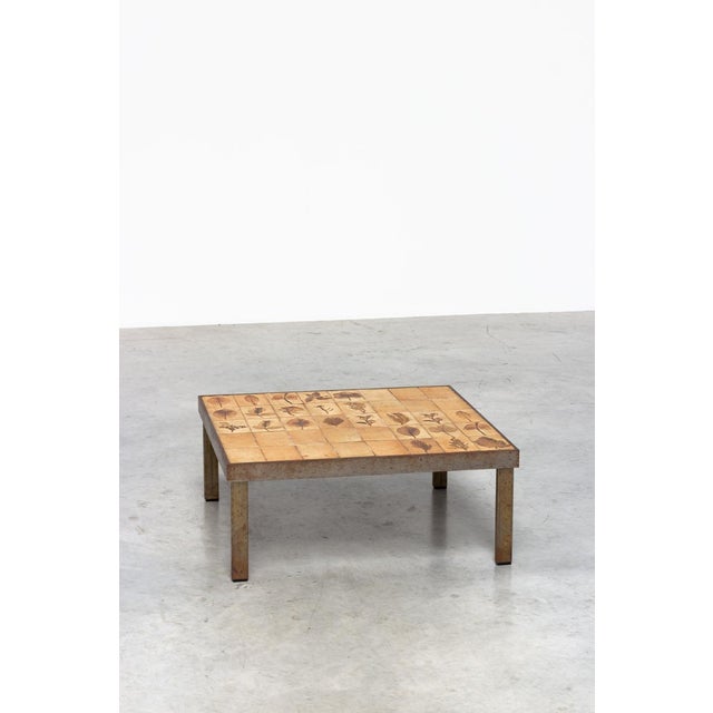 Brown Garrigue Series Tile Coffee Table by Roger Capron For Sale - Image 8 of 8