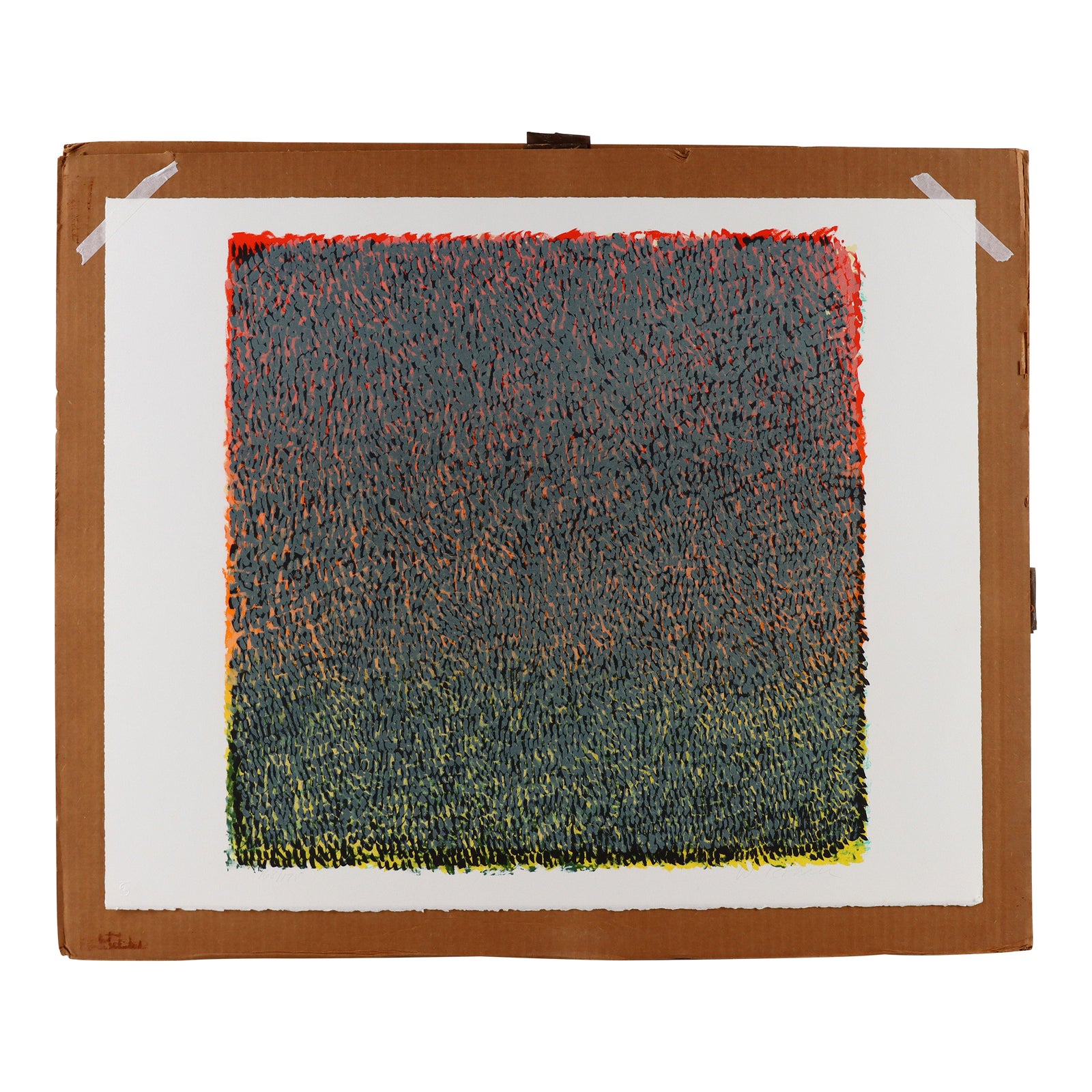 1990s Warren Rohrer American Abstract Expressionist Lithograph | Chairish