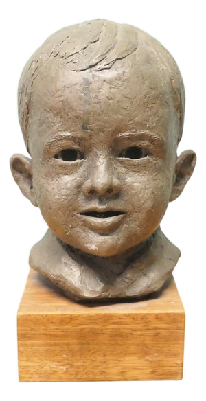 Model Bust of a Very Young Smiling Boy, 1940s