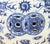 10" Chinese Blue White Porcelain Double Dragons Round Shape Stand Display Art For Sale - Image 15 of 18