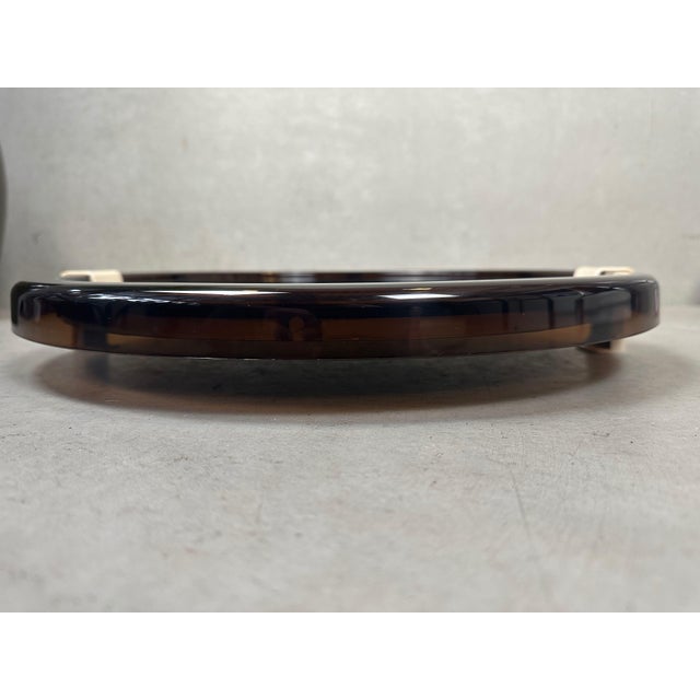 Vintage Tilting Mirror in Smoked Acrylic Glass, 1970s For Sale - Image 13 of 14