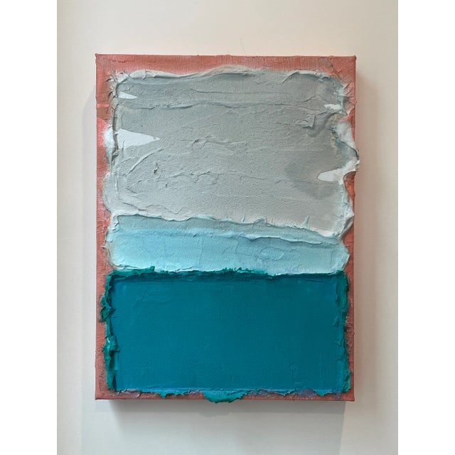 Unframed art study of acrylic, ink, and texture medium on stretched canvas. This is an experimental art study created by...