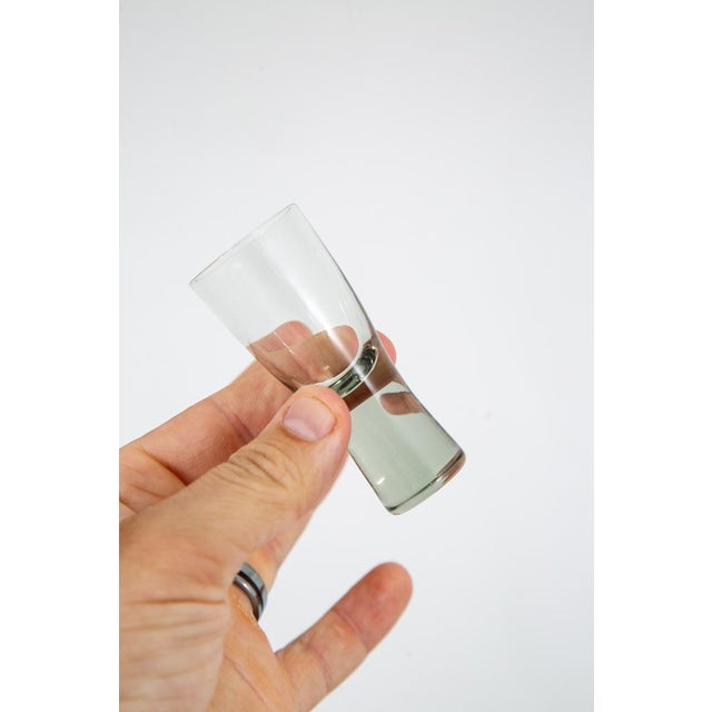 Glass 1960s Mid Century Modern Glass Shot Glasses Per Lutkin Holmegaard Smoked Glasses - Set of 3 For Sale - Image 7 of 9