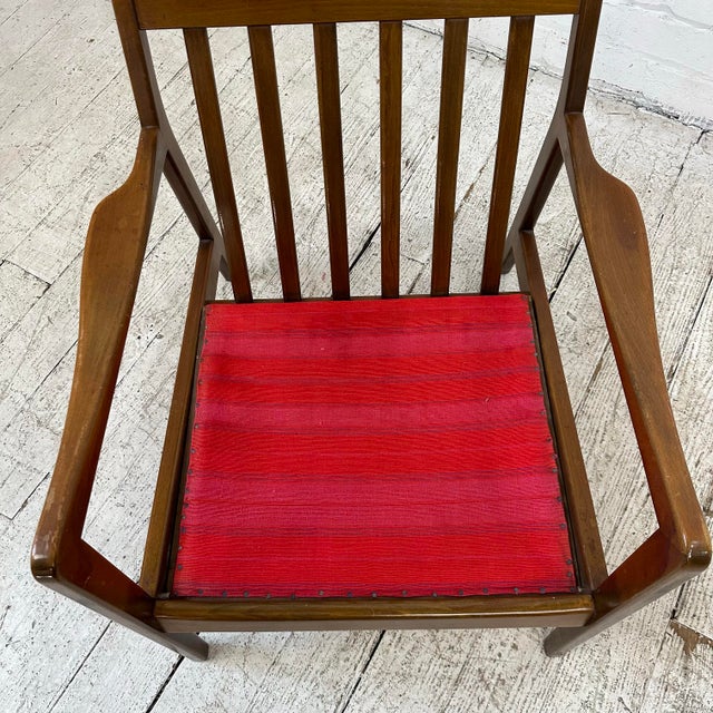 Red Dux Danish Modern Lounge Chair For Sale - Image 8 of 12