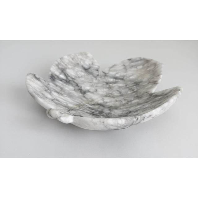 Italian Alabaster Leaf Bowl, 1950s For Sale - Image 10 of 12