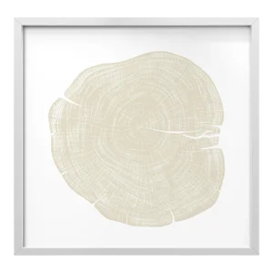 Stump 1 - Variation 4 by Trinette + Chris Print with White Frame - 50 X 50