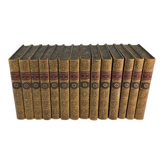 19th Century Set of 14 Leather Books: A History of England by John Lingard, d.d. For Sale