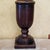Vintage Traditional Wood-Look Urn Table Lamp With Floral Botanical Shade For Sale - Image 10 of 18