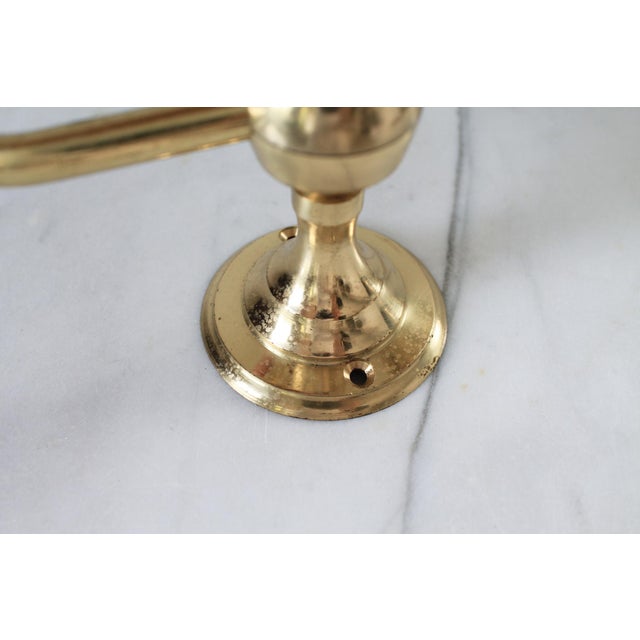 Brass Vintage Brass Toilet Paper Holder For Sale - Image 8 of 8