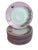 Pink Antique French Floral & Butterfly Pink Limoges Porcelain Dinner Plates – Set of 10 For Sale - Image 8 of 8