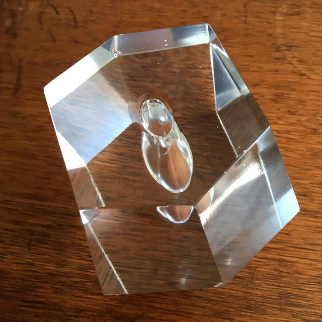 Glass Timo Sarpaneva for Iittala Finland Faceted Crystal Bud Vase, 1960s For Sale - Image 7 of 8